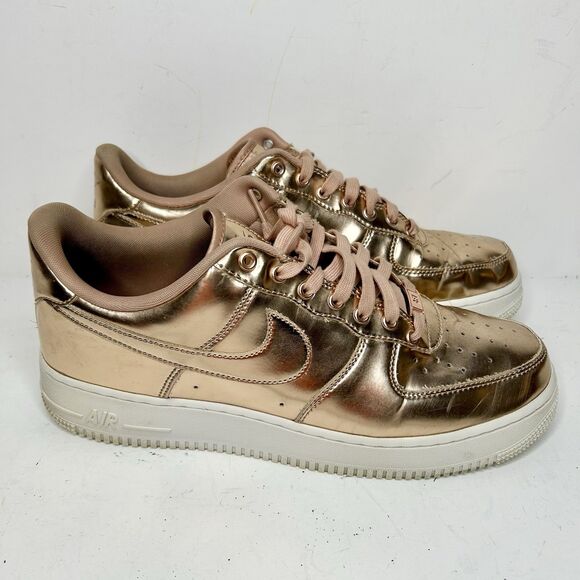 Nike Air Force 1 SP Metallic Rose Gold  Size 12.5 - Picture 2 of 9